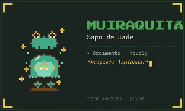 Card do agente Muiraquitã